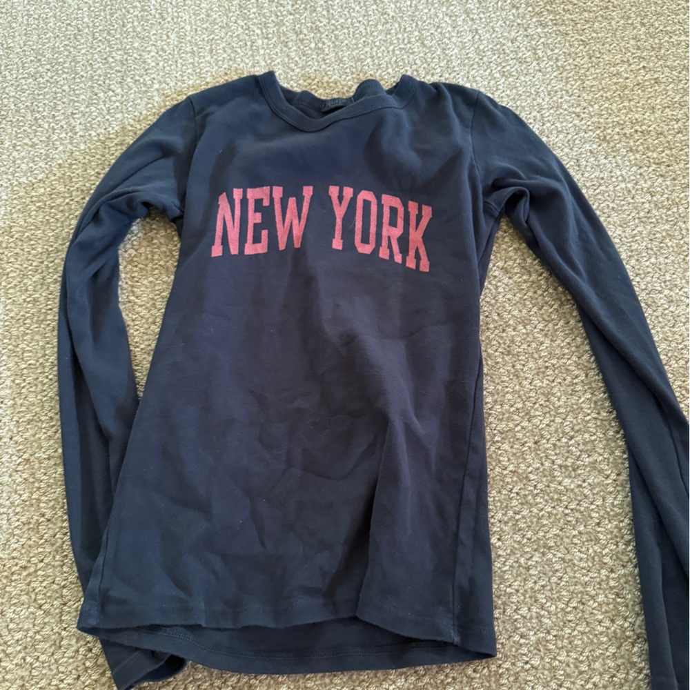 Brandy Melville Black Crew Neck Top